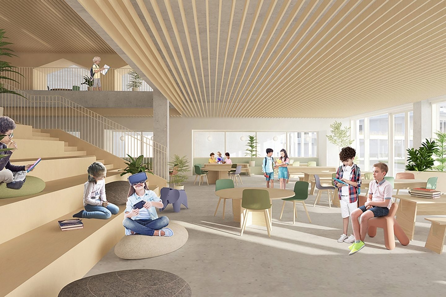 Collège Saint-Anne, nouveau pavillon préscolaire et primaire XXXX <br>2022<br>